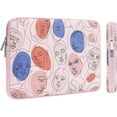 thumbnail image 5 of Mosiso 13.3 inch Laptop Sleeve for MacBook Pro 14 inch M4 M3 M2 M1 Lenovo Dell HP Asus Acer, Protective Neoprene Notebook Bag with Small Case, Pink Heart, 5 of 6