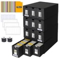 thumbnail image 1 of 12000+ Trading Card Storage Box for Commander Display, Card Deck Box Cardboard with 48 Dividers, Labels & Tapes, Trading Card Collection Box Fit for TCG, PTCG, MTG and Sport Cards, 1 of 5