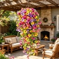 thumbnail image 1 of Outdoor Artificial Hanging Flowers Lifelike Artificial Flowers And Plants Suitable For Courtyard And Garden Decoration, 1 of 6