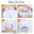 thumbnail image 5 of 4 Gallon Trash Bags with Drawstring, 480 Pcs Extra Thick Leak-Proof Garbage Bags Semi-Transparent 0.4 Mil HDPE Unscented Garbage Liners for Small Trash Can, Bedroom, Bathroom, Kitchen, Office, Car, 5 of 7