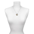 thumbnail image 3 of Delight Jewelry Silvertone Small Leprechaun with Bow Tie Live Ring Charm Necklace, 18", 3 of 4