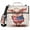 Cartoon Pig with USA Flag, variant on 3 Ring Zipper Binder with Shoulder Strap Waterproof Trapper Keeper 1.5 Inch D-Ring 500 Sheets Capacity Cute Blue Mouse in Sky