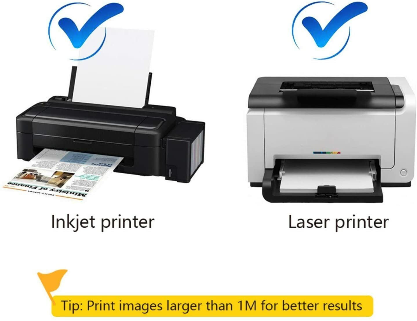 HTVRONT 15x Inkjet Printable Transparent Clear Vinyl Sticker Paper