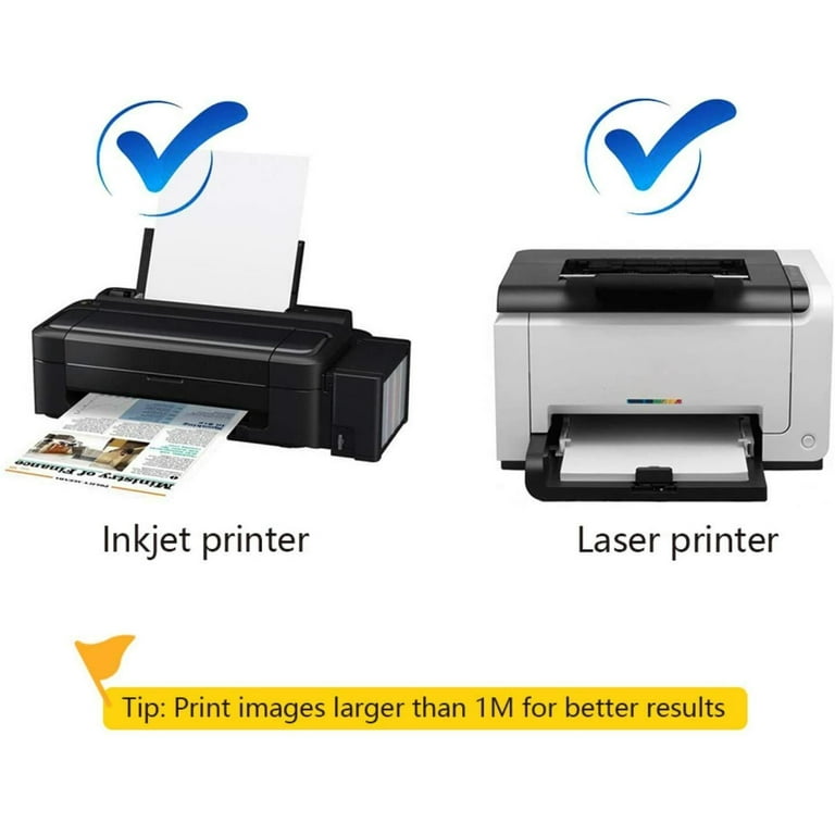 HTVRONT Printable Vinyl for Inkjet Printer & Laser Printer - 40