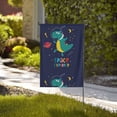 thumbnail image 4 of Wukai Dinosau Space Explorer Garden Flags Double Sided Welcome Garden Yard House Flags Outside Outdoor House (Only Flag), 4 of 8