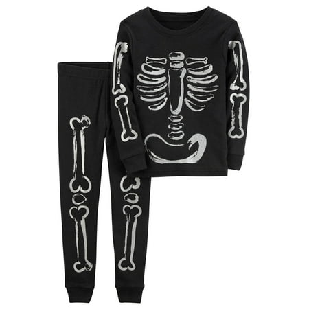 

EnJoCho Toddler Kids Boys Girls Outfit Halloween Bone Prints Long Sleeves Tops Pants 2pcs Set Outfits Winter Fall Holiday Party Role Play Clothing for Kids Toddler Boys Girls Outdoor Wear