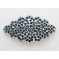 thumbnail image 2 of Faship Gorgeous Navy Blue Rhinestone Crystal Floral Hair Barrette, 2 of 4