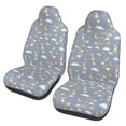 thumbnail image 2 of Haiem Sleep Rabbit Printed Car Seat Covers Set of 2, Universal Fit Car Seat Covers,Protective Seat Covers,Comfortable Car Seat Covers, Easy Installation Seat Covers, 2 of 9