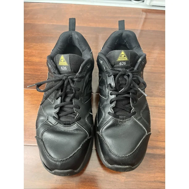New Balance 626 Industrial Mens sz 13 Black Slip Resistant Lace Up Work Shoes 2E