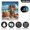thumbnail image 3 of IAUYY Magnetic decorative sticker - 23x26 Inch PVC Refrigerator Decorative Cover, Removable DIY Art for Kitchen Appliances Dog Eats Orange, 3 of 6