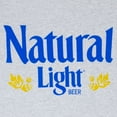 thumbnail image 2 of Natural Light Men's Grey Vintage Logo T-Shirt-Large, 2 of 2
