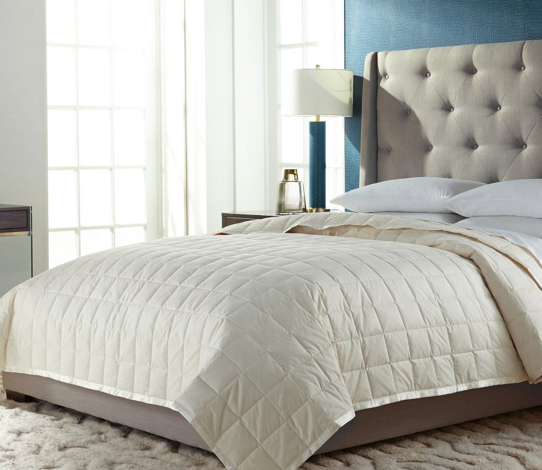 DOWNLITE Lightweight 230 TC Luxury Satin Trim Down Blanket Walmart