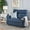 Navy Blue, variant on Two Seat Recliner In Microfiber Slate - Relax Lavishness With Cushions Recline Ease Chair And Padding