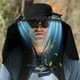 thumbnail image 1 of Sombrero de ala ancha para hombre, con ventilador solar, para pesca al aire libre, con solapa para el cuello, gran abanico de viento para hombre y mujer, sombrero de pescador refrescante, protector, 1 of 3