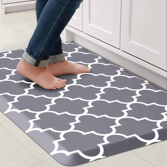 GALMAXS7 Kitchen Rug and Mat Kitchen Mat Non Slip Anti Fatigue Mats for Kitchen,17"x28",Gray