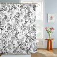 thumbnail image 4 of Shower Curtain Floral Shower Curtains for Bathroom Decor, Waterproof Polyester Shower Curtain Set with Hooks, Small Stall Size 36" x 72" Watercolor Wildflowers Gray, 4 of 9