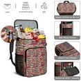 thumbnail image 5 of Travel Cooler Bag - Pioneer Flower Floral Print Pattern Camping Beer Cooler Backpack with Bottle Opener- Waterproof Insulated Picnic Backpacks - Cooler Bag for Beach, 5 of 6