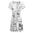thumbnail image 4 of Chemical Elements Women's Dress Short Sleeve Summer Sundress Summer Women Clothes, 4 of 7