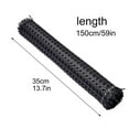 thumbnail image 1 of MYG Rattan Mesh Roll Sheet Webbing Caning Material for Chairs, DIY Furniture Repair, Multi-Size Options (Black, 35-60cm Width, 100-200cm Length), 1 of 10