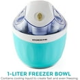 Ovente Electric Ice Cream Maker 1 Quart Freezer Bowl with EasyLock Lid