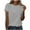 Gray, variant on Timegard Summer Tops for Women Solid Color Basic Tee Crewneck Short Sleeve Casual Comfy Shirts Tops