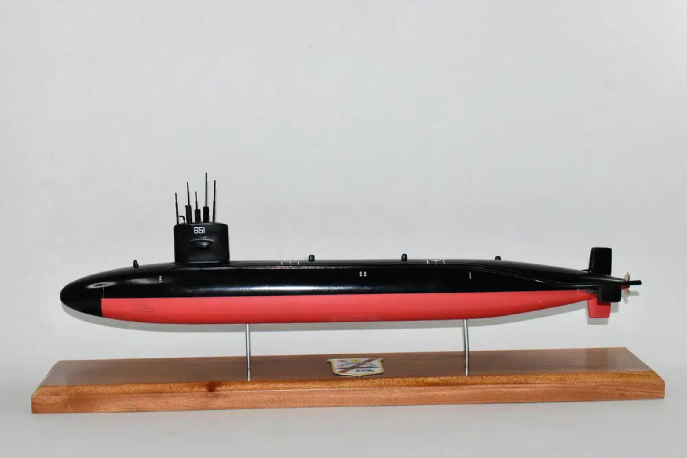 1/350 USS Simulation Military Decoration Water-fishing Alloy Submarine Model 