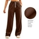 thumbnail image 3 of WILLBEST Pantalones Casuales para Mujer, con Bolsillos Inclinados, Pierna Ancha, Cómodos Pantalones Deportivos de Cintura Alta, Ropa Deportiva Versátil para Yoga con Bolsillos Chica, 3 of 8