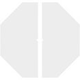 thumbnail image 4 of 30"OD x 1"ID x 10 1/2"C x 1"P Logan Architectural Grade PVC Contemporary Ceiling Medallion, Two Piece, 4 of 11