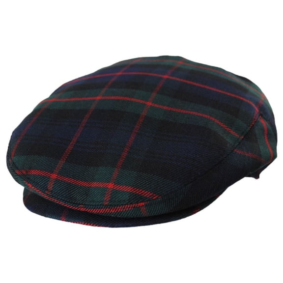 Pelham Plaid Wool Ivy Cap - S  - Green/Black