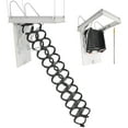 thumbnail image 1 of VEVOR Steel Attic Ladder Ceiling-Mounted Attic Stairs for 9.5 to 10.2 ft Ceilings, 1 of 9