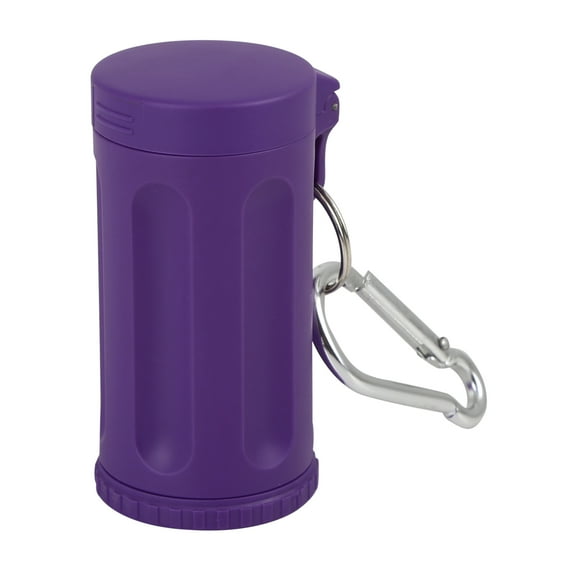 REGALWOVEN Portable Silicon Smokeless Windproof Ashtray with Keychain Lid for Car , Purple