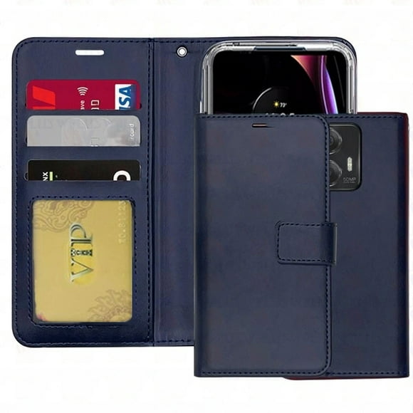 [PST] Motorola Moto G Stylus 5G 2023 Wallet Case, Leather Magnetic Card Slot Wallet Folio Flip Case Cover