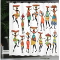 thumbnail image 4 of Ambesonne Tribal Shower Curtain, Women, 69"Wx84"L, Multicolor, 4 of 5