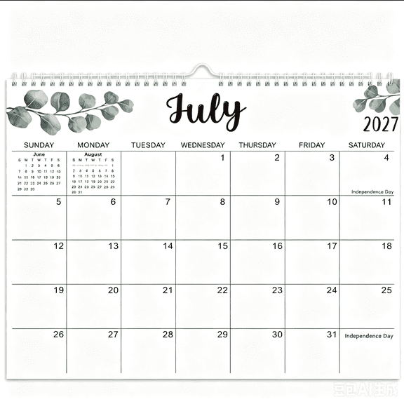 Wall Calendar 2027,14*11 2027-2028 Calendar Wall from an 2027–July 2028 Leaves 2, 18 Months Planner Wall Hanging Calendar with Thick Paper for Office Home Planning & Organizing