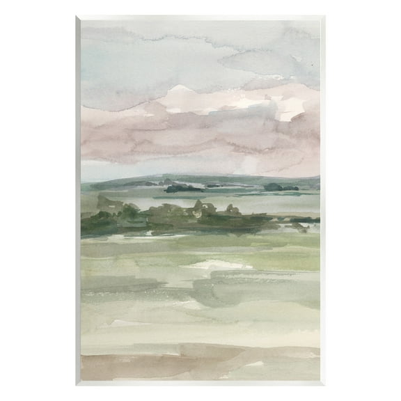 Stupell Industries Abstract Rural Landscape Landscape Painting Unframed Art Print Wall Art, 10 x 15