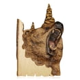 thumbnail image 2 of Artesanía de animales de madera Decoración montada en la pared Escultura colgante Estatua Adorno de arte 3D, Tipo 1 Inevent HA008180-01B, 2 of 7
