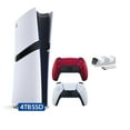 thumbnail image 1 of PlayStation 5 Pro 4TB SSD Digital Console with Two Controllers, White and Volcanic Red DualSense and Mytrix Dual Controller Charger - Flagship PS5 Pro Console, 1 of 9