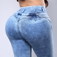 thumbnail image 3 of Jeans Skinny Mujer NYK Azul Tiro Medio Mezclilla N4683, 3 of 6