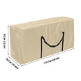 thumbnail image 2 of QJUHUNG Christmas Ornament Storage Box Heavy Duty Xmas Wreath Container with Sleek Zipper Artificial Wreaths  Durable Handles  Dual Zipper & Card Slot  Holiday Xmas Tear-Resistant Storage, 2 of 9