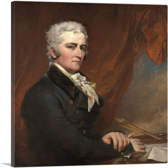 ARTCANVAS Self Portrait 1802 Canvas Art Print by John Trumbull - Size: 12" x 12" (1.50" Deep)