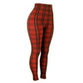 thumbnail image 6 of AWXNJUX Capri Leggings for Women Women Elastic Jeans Leggings Thermal Plaid Print Imitation Denim Leggings Tights Hiking Pant Outfits Hip Yoga Pants Leggings (Red,XXL), 6 of 6