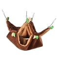 thumbnail image 4 of Mascota hámster pájaro hurón ardilla hamaca colgante jaula nido casa Juguetes , hamaca marrón Yinane Hamaca para hámster, 4 of 8