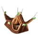 thumbnail image 4 of Cama hamaca para roedores, casa hamaca cálida para hámster y ardilla, hamaca colgante, columpio hamaca marrón, 4 of 9