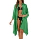 thumbnail image 1 of Conjunto de Bikini de Mujer Estilo de Camisa Suelta Cardigan Blusa de Humo Cubierta, Estampado de Poliéster para la Piscina de Playa Y Vacaciones de Verano, 1 of 9