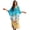 Beach Starfish Sea Shell Blue, variant on Womens Kaftan Caftan Maxi Dress Beach Cover Up Swimsuit Coverup Plus Size Kaftan Lightweight Loungewear Nightdress Flowey Summer Beach Swim Outfit, Daisy Pattern