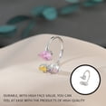 thumbnail image 4 of Anillo de apertura para mujer, anillos de decoración de circón de Metal de cobre, decoraciones de mano, joyería chapada para novia para fiesta Ropa, zapatos y accesorios Miscelánea Plata Jumpingount AP014641-02, 4 of 6
