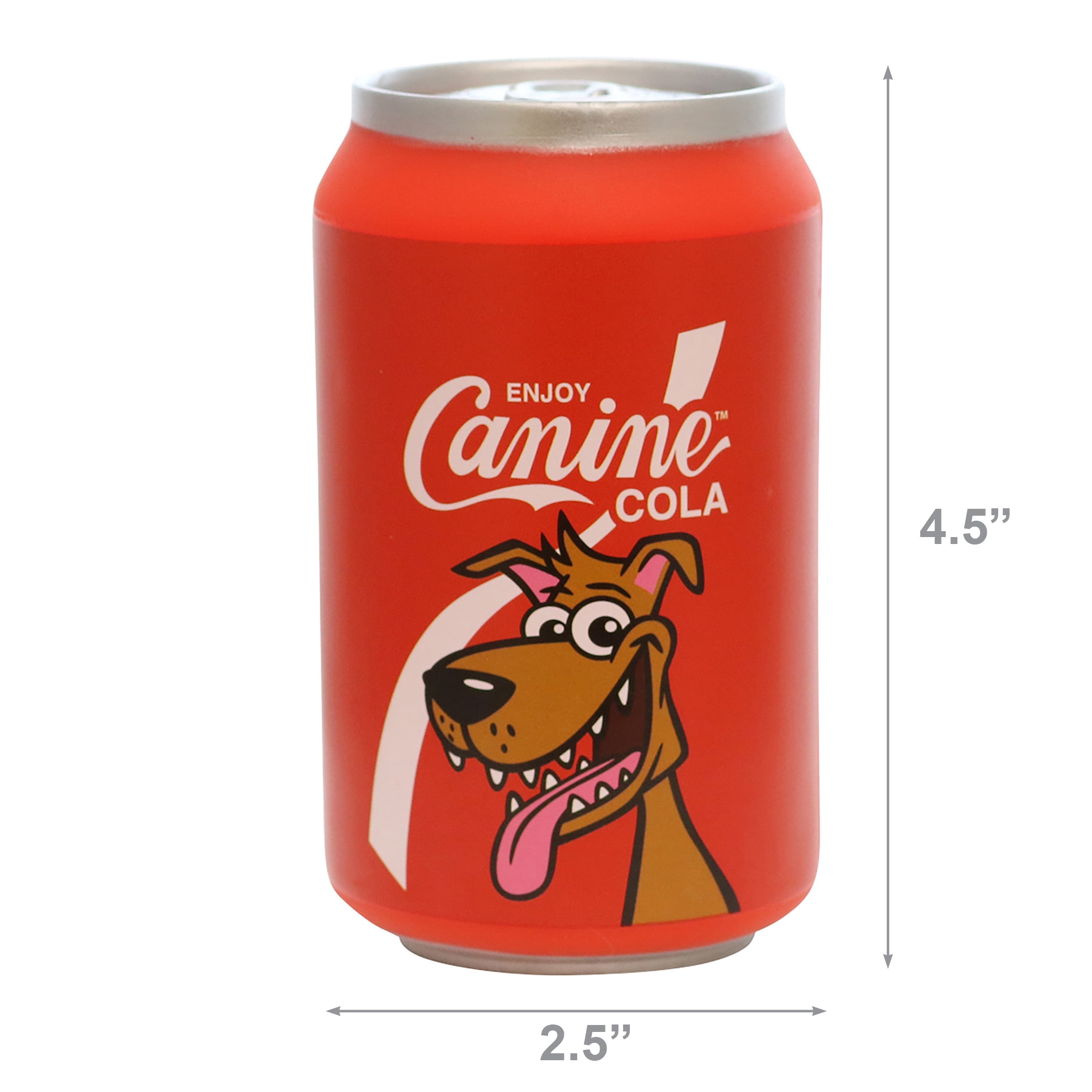 Silly Squeaker Soda Can Durable, Squeaky, 100% Vinyl 4-Pack Dog Toy