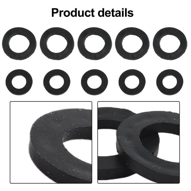 MYG for Pressure Washer O-Rings 10 Pack - Replacement Washers for Pressure Washer Hose -5pcs 1/2 Inch and 5pcs 3/4 Inch Quick Detach Connectors - High Quality Plastic Hose Fittings