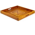 thumbnail image 5 of Nagina International Handcrafted Solid Rosewood Decorative Large Dinner Serving Tray | Natural Wood Serving Platter | Handmade Kitchen Breakfast Coffee & Tea Tray | Wooden Crafted Decor Gifts, 5 of 6