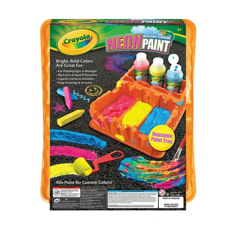 Crayola - 6 Pots De Peinture Lavable Néon à Prix Carrefour